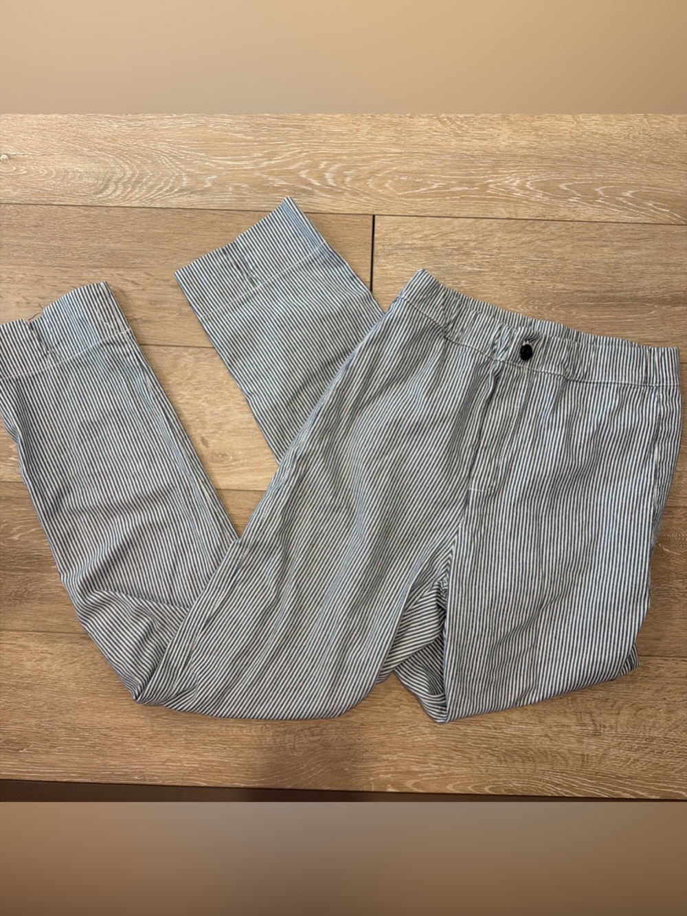 Brandy Melville Black & White Pinstripe Chinos